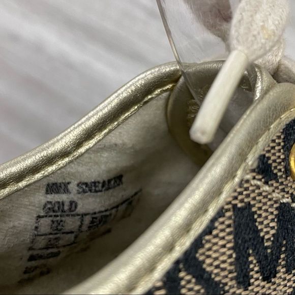 Michael Kors Kid’s Gold Logo Sneaker - Picture 8 of 9